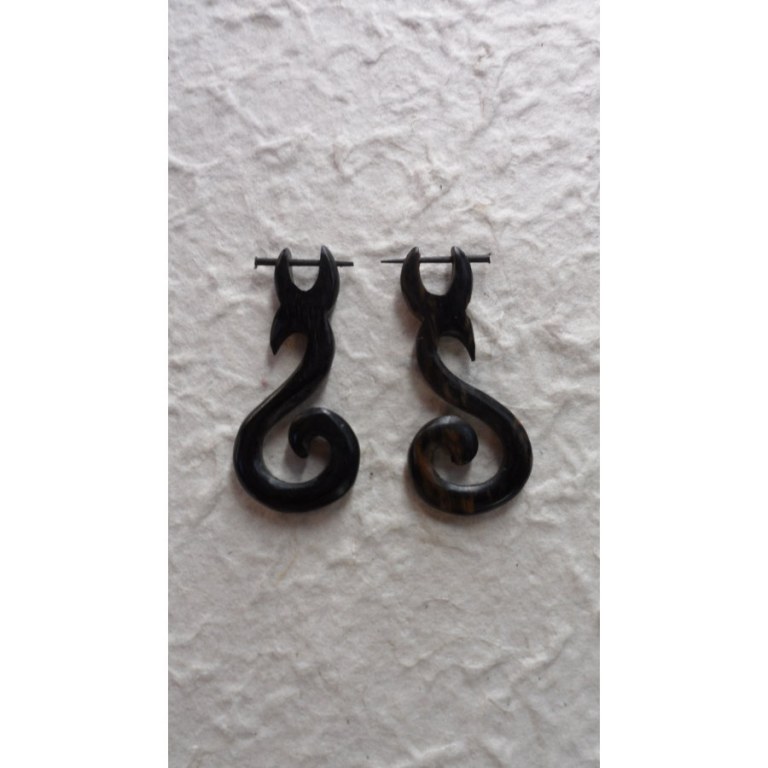 Boucles d'oreilles S sculpté