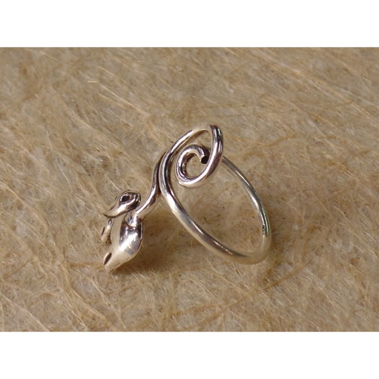 Bague d'orteil spirale et éléphant