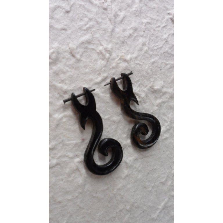 Boucles d'oreilles S sculpté