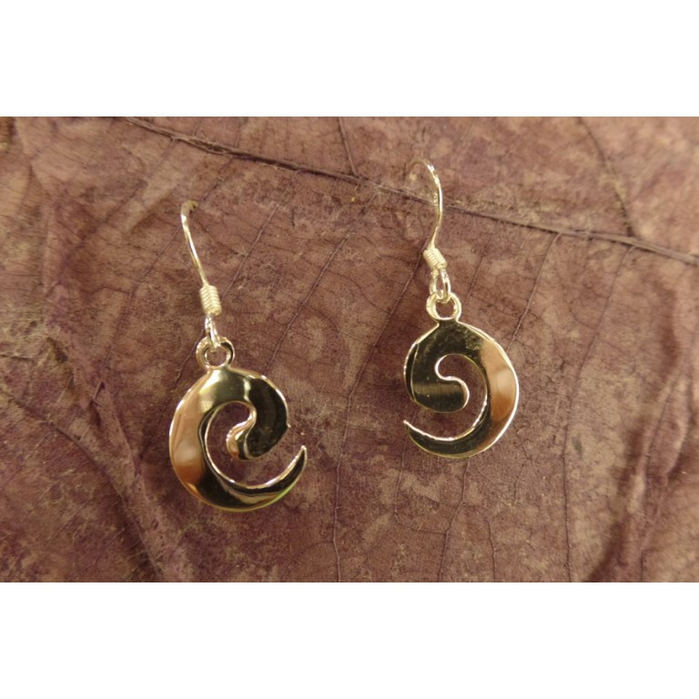 Boucles d'oreilles virgule