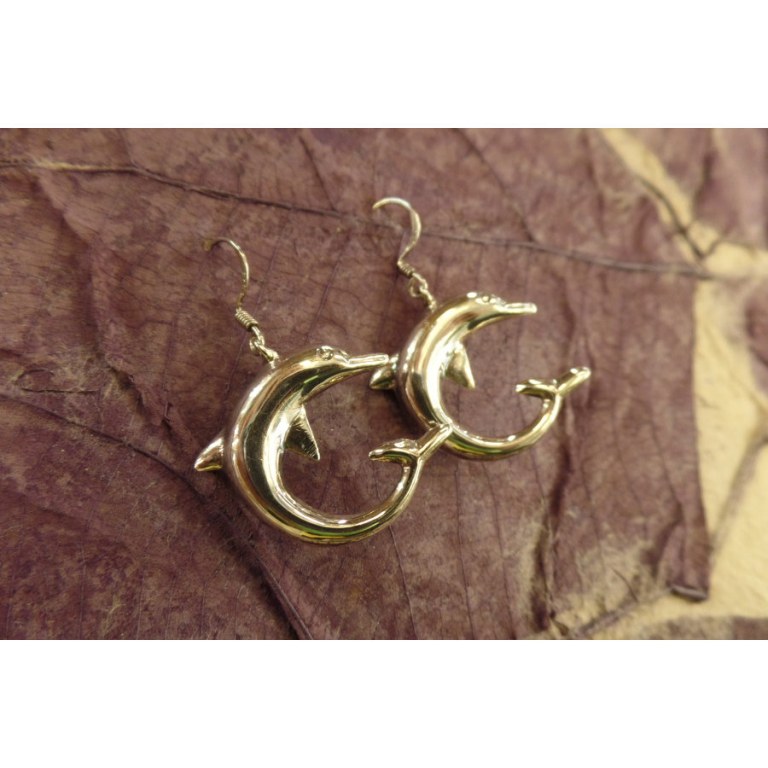 Boucles d'oreilles dauphins