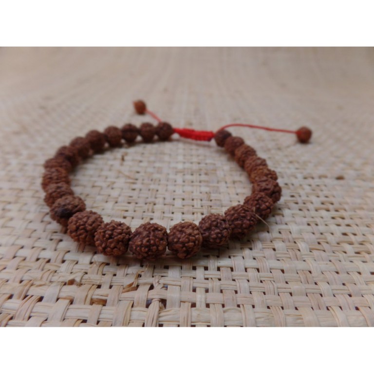 Bracelet mala 24 perles rudraksha