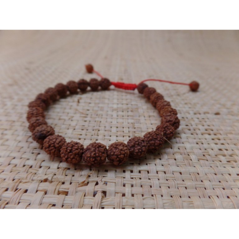 Bracelet mala 24 perles rudraksha