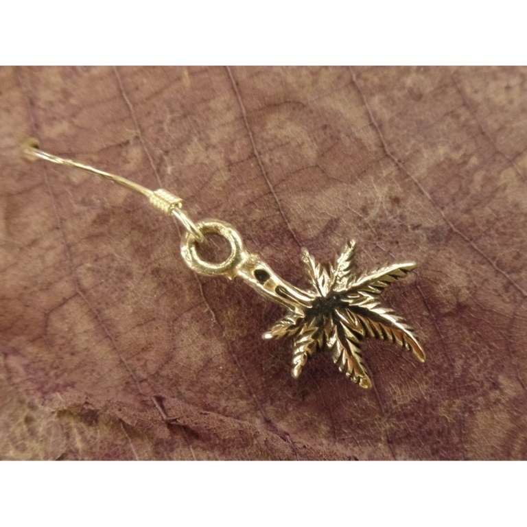 Boucles d'oreilles leaf