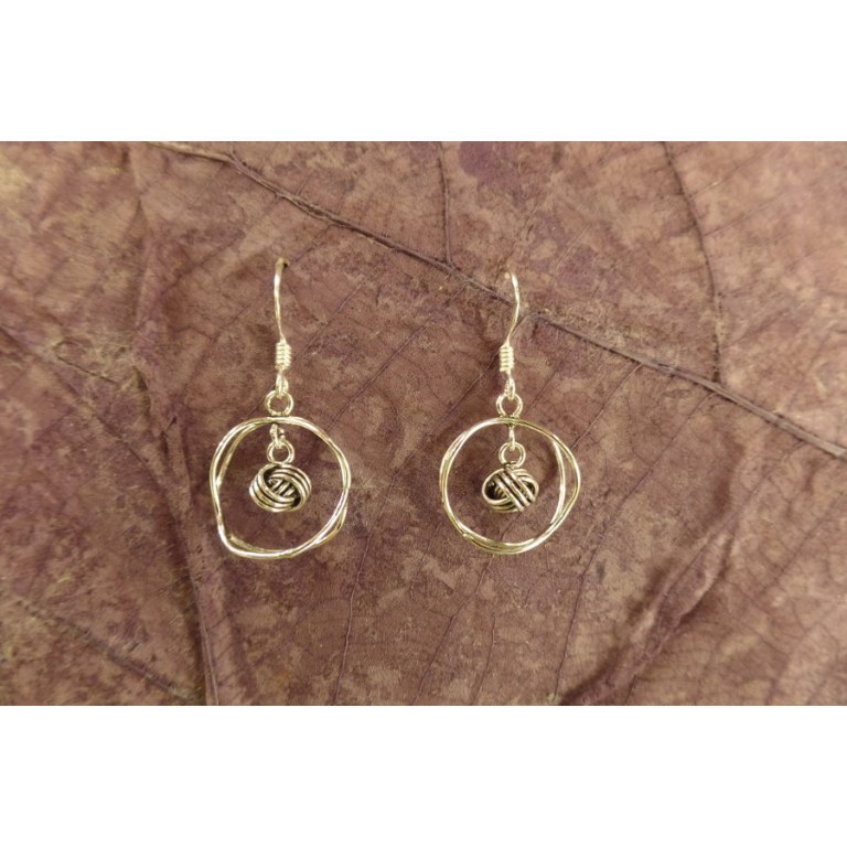 Boucles d'oreilles noeud