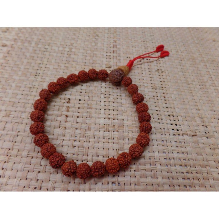 Bracelet mala 27 perles rudraksha