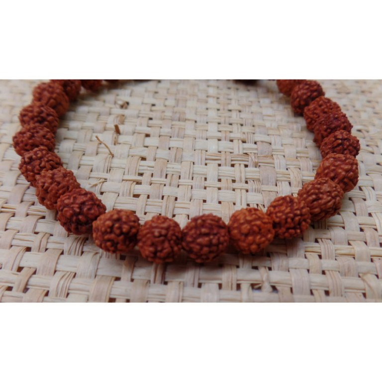 Bracelet mala 27 perles rudraksha