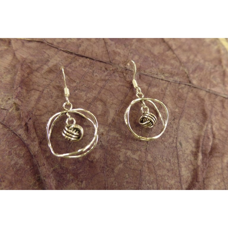 Boucles d'oreilles noeud