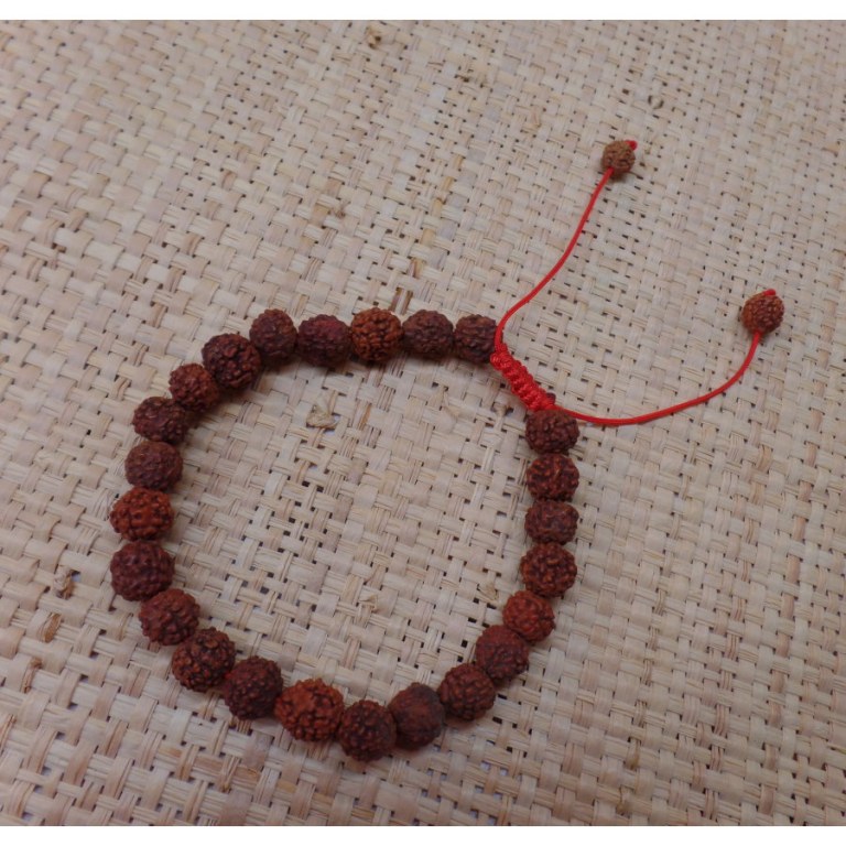 Bracelet mala 24 perles rudraksha 2