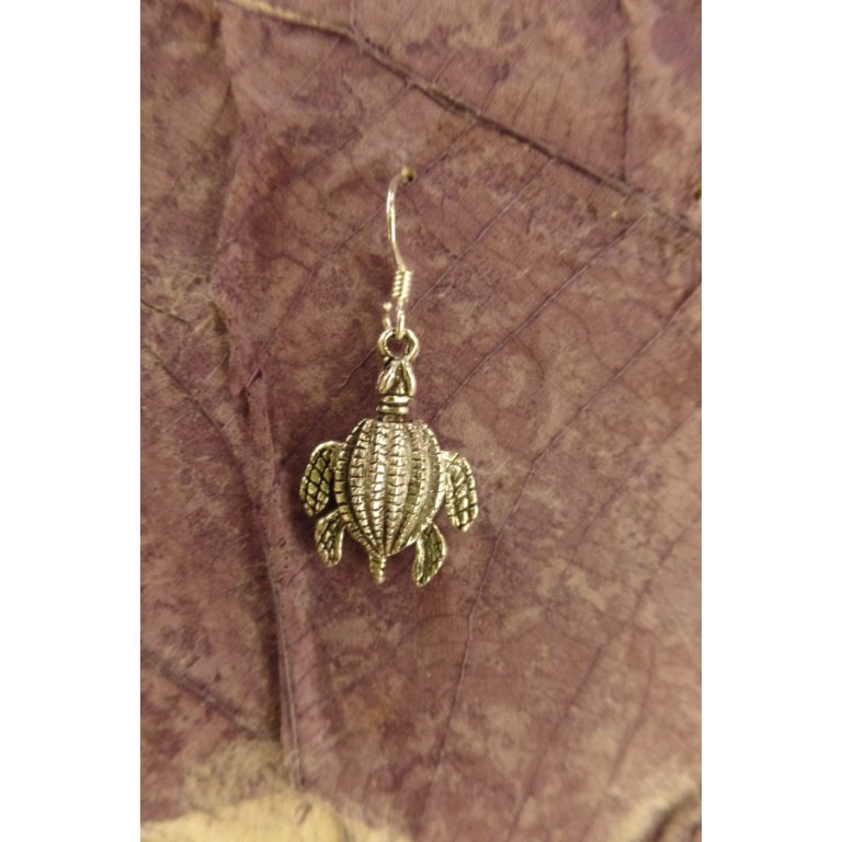 Boucles d'oreilles jolie tortue