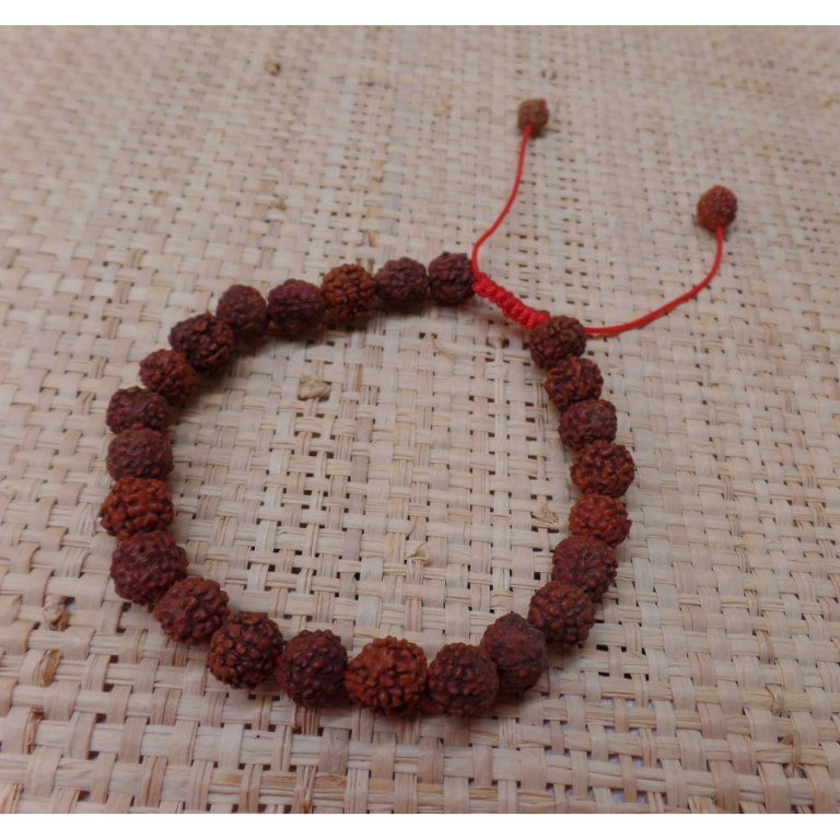 Bracelet mala 24 perles rudraksha 2