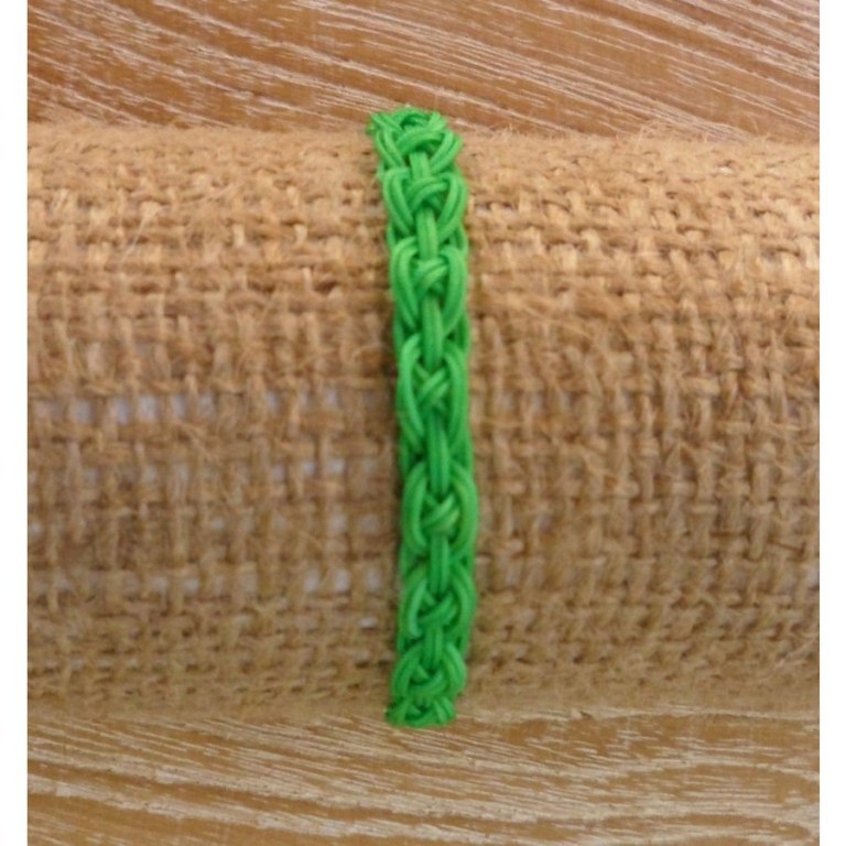 Bracelet flashy vert macramé 2