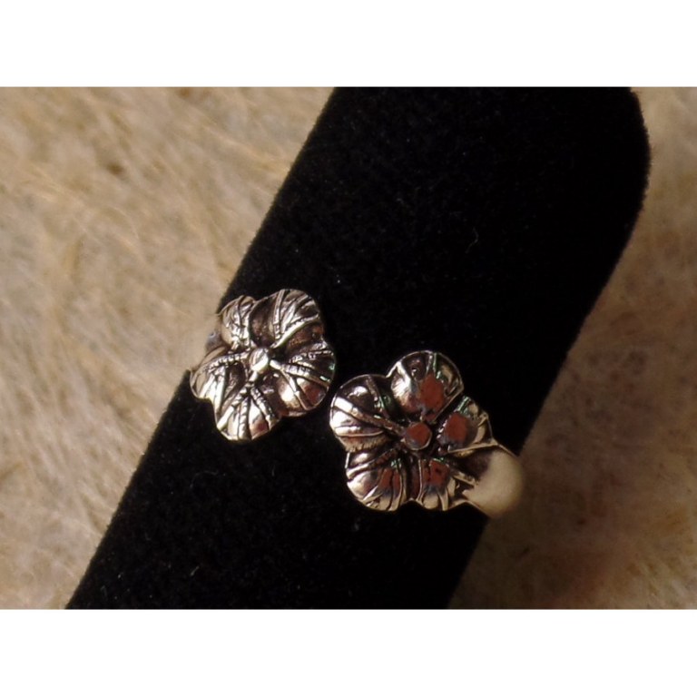 Bague d'orteil duo de fleurs