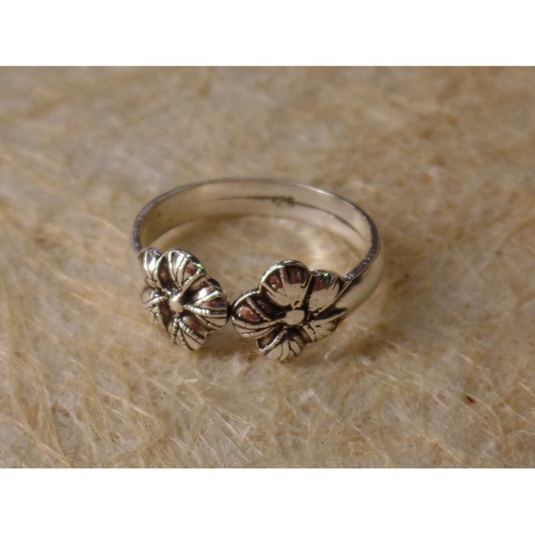 Bague d'orteil duo de fleurs