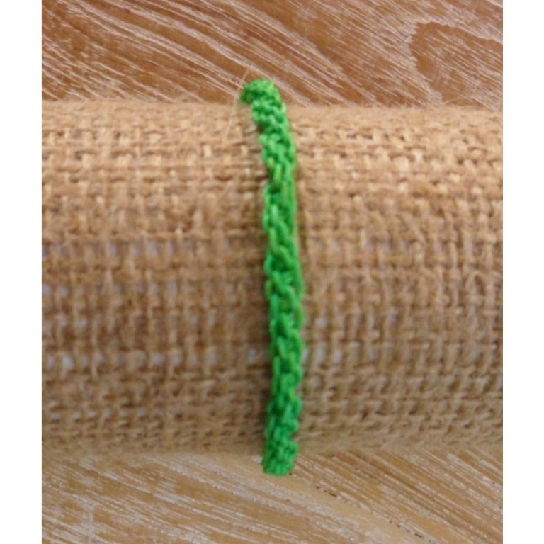 Bracelet flashy vert macramé 4