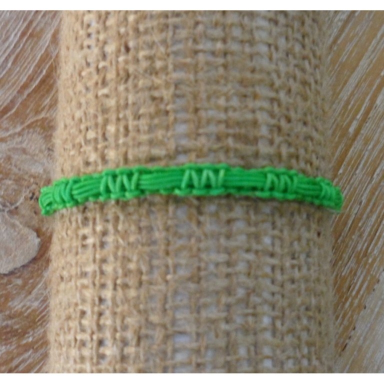 Bracelet flashy vert macramé 6