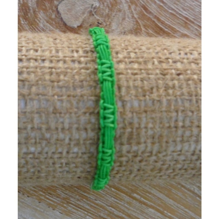 Bracelet flashy vert macramé 6