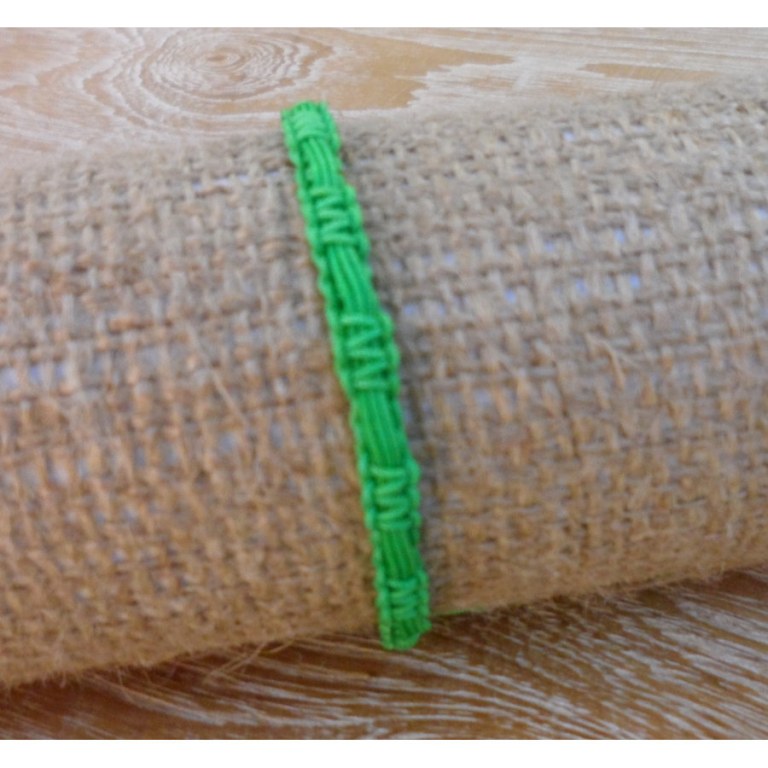 Bracelet flashy vert macramé 6