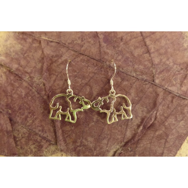 Boucles d'oreilles éléphants