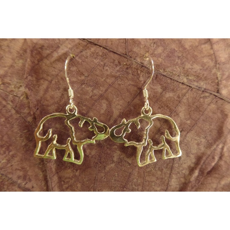 Boucles d'oreilles éléphants