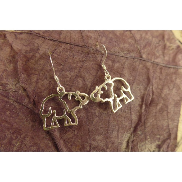 Boucles d'oreilles éléphants