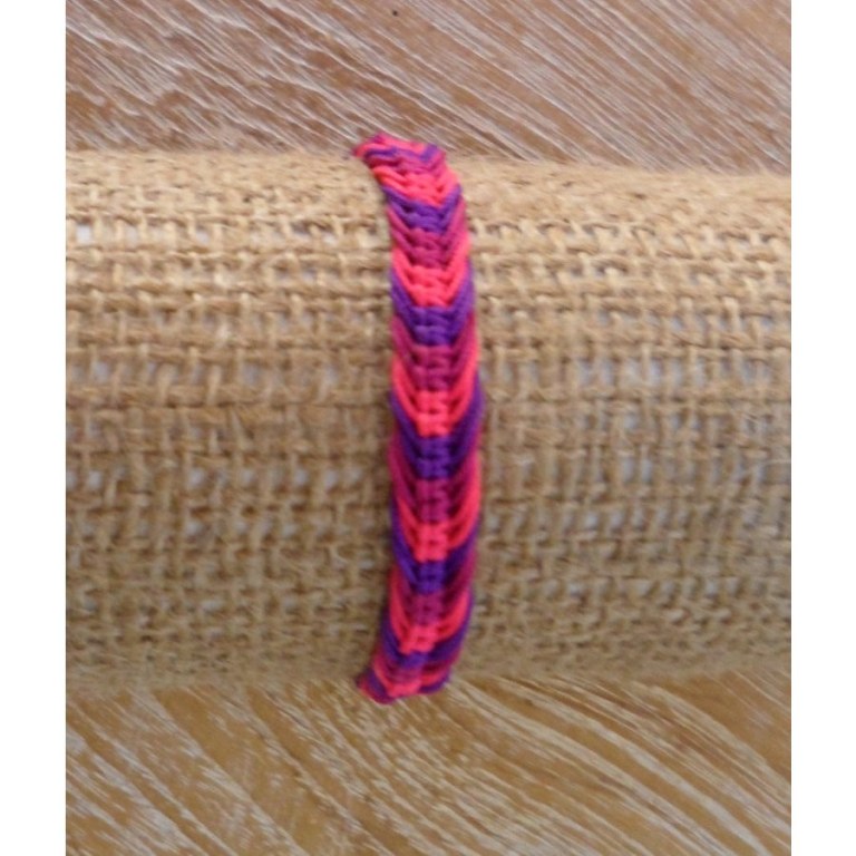 Bracelet Agus macramé rose