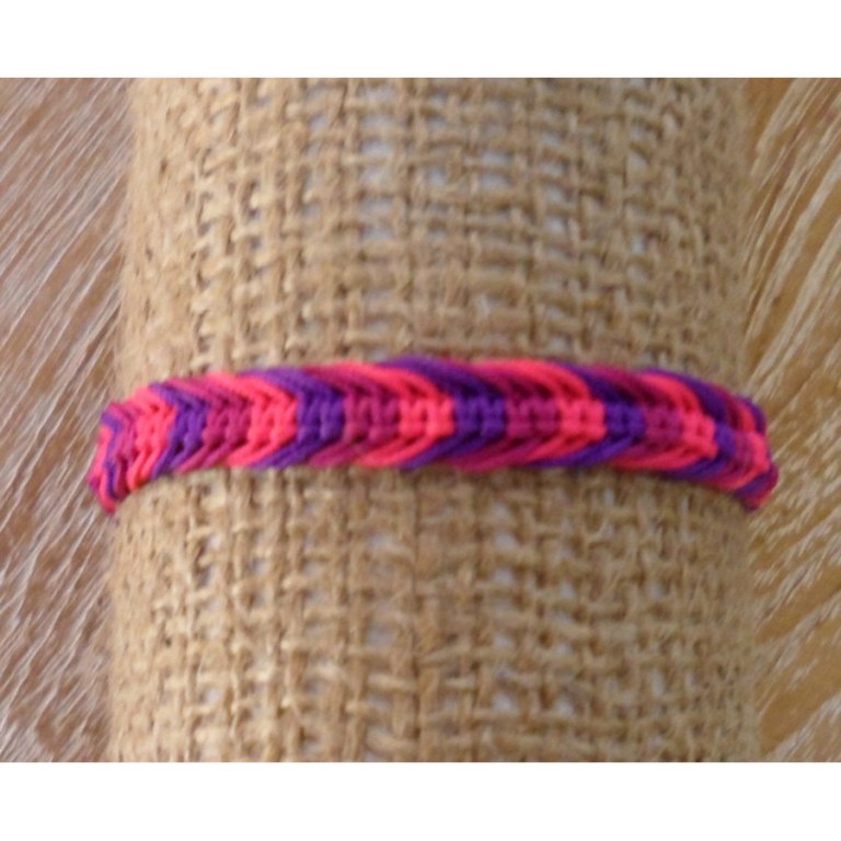 Bracelet Agus macramé rose