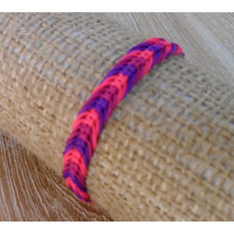 Bracelet Agus macramé rose