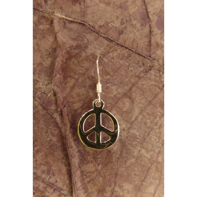 Boucles d'oreilles peace & love