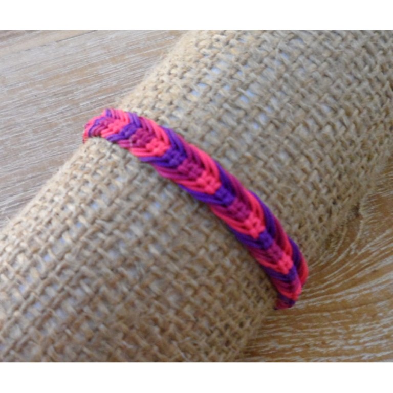 Bracelet Agus macramé rose