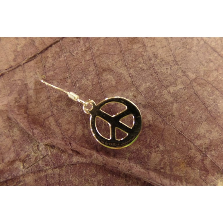 Boucles d'oreilles peace & love