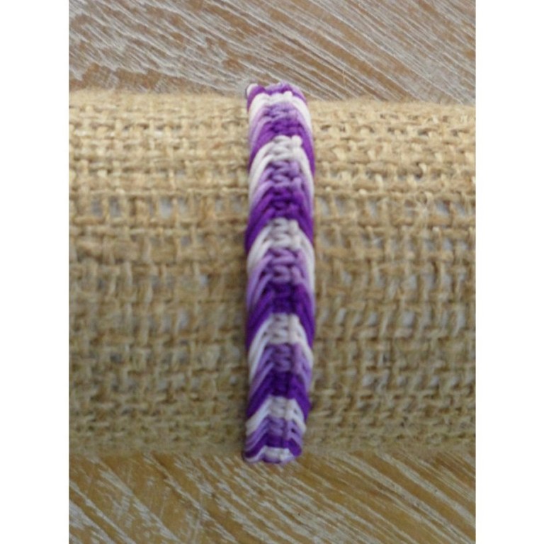 Bracelet Agus macramé mauve