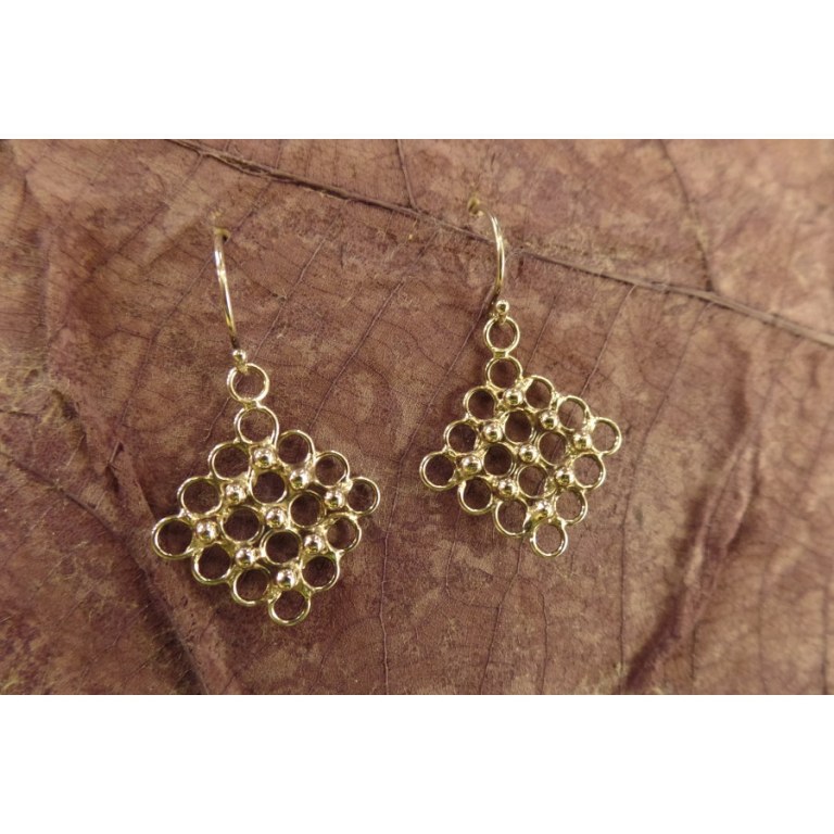 Boucles d'oreilles losange