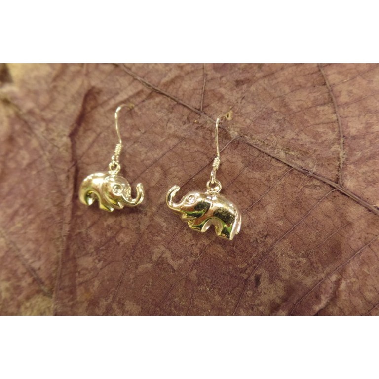 Boucles d'oreilles bébé éléphant