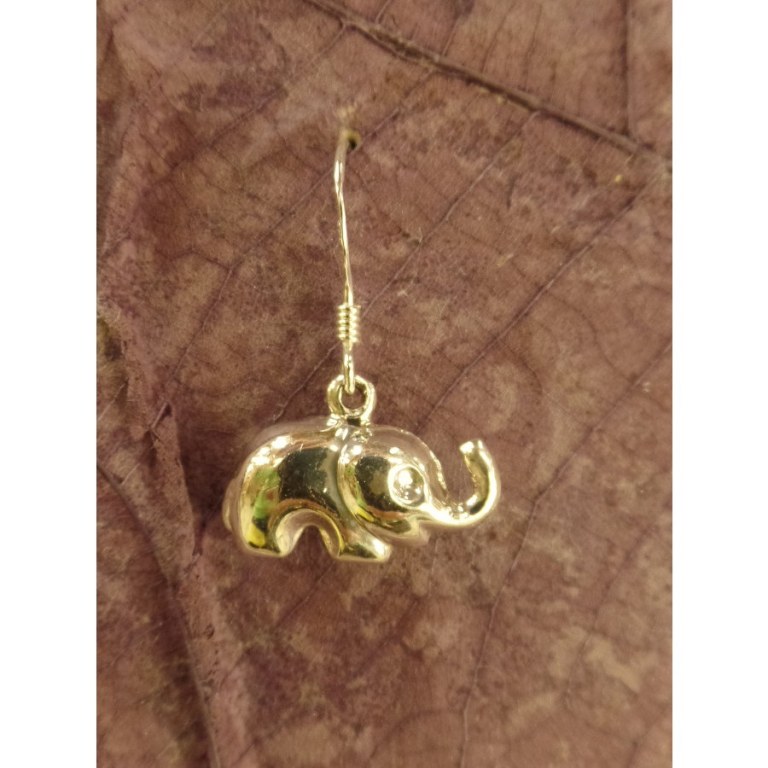 Boucles d'oreilles bébé éléphant