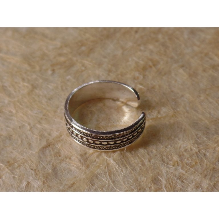 Bague d'orteil succession de mini perles