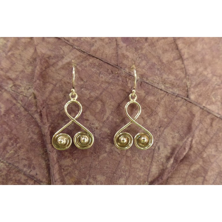 Boucles d'oreilles vrille