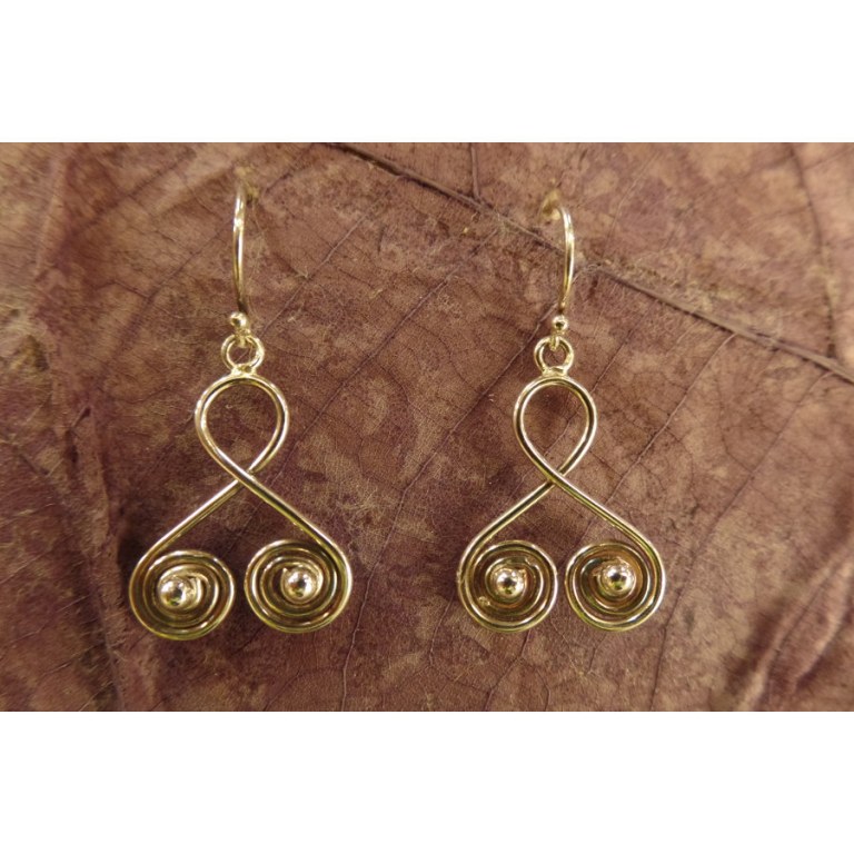 Boucles d'oreilles vrille