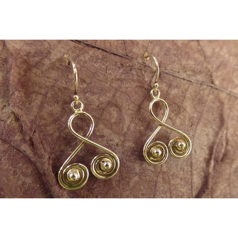 Boucles d'oreilles vrille