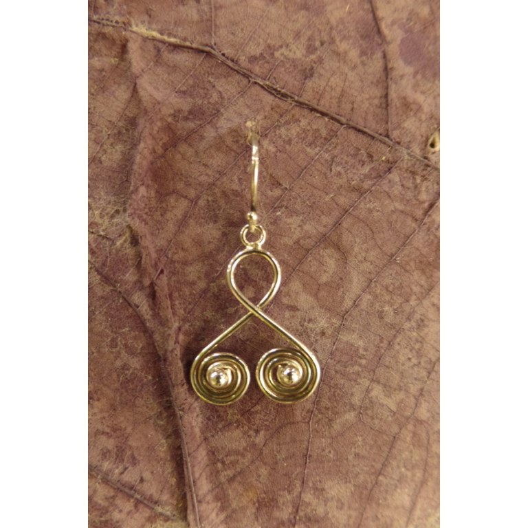 Boucles d'oreilles vrille