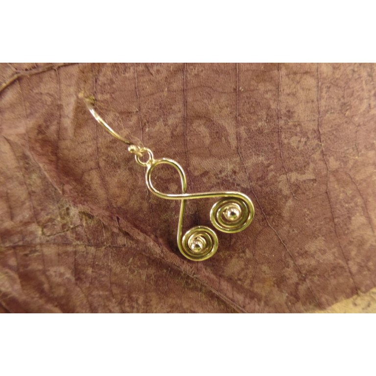 Boucles d'oreilles vrille