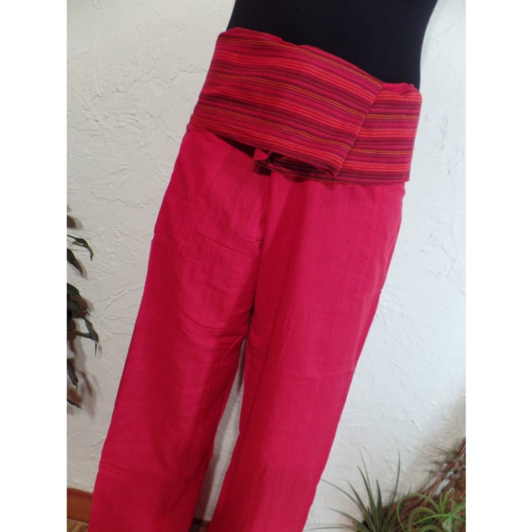 Pantalon thaï Pattaya coquelicot