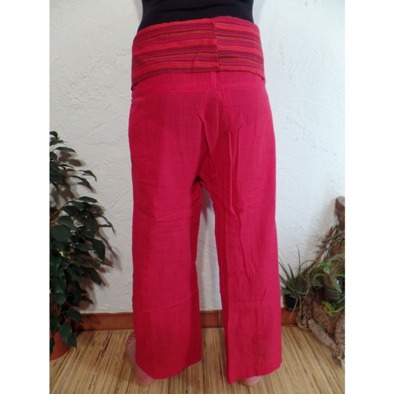 Pantalon thaï Pattaya coquelicot