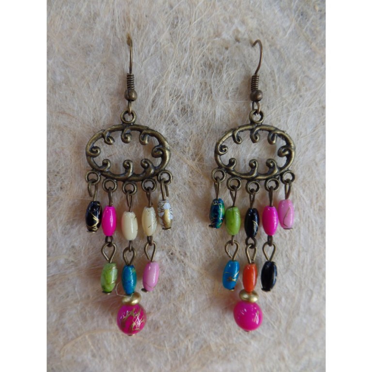 Boucles d'oreilles rup khi color