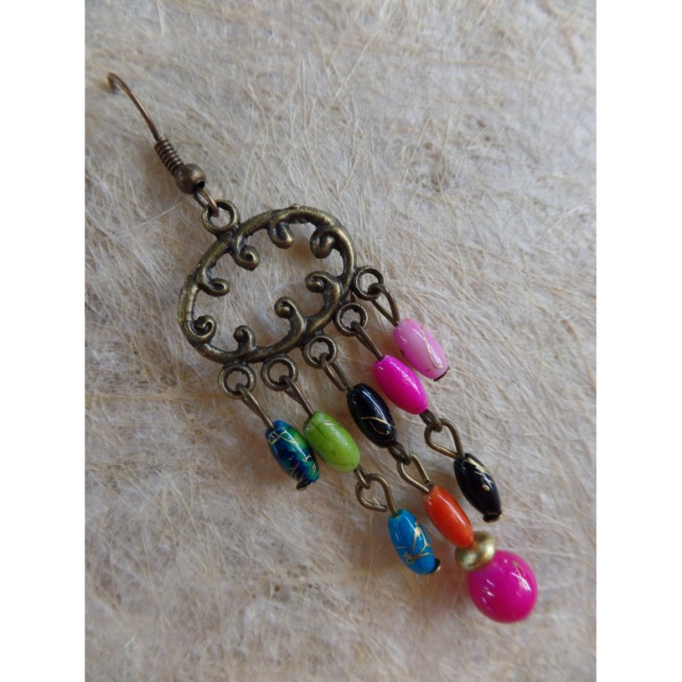 Boucles d'oreilles rup khi color