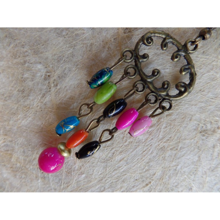 Boucles d'oreilles rup khi color