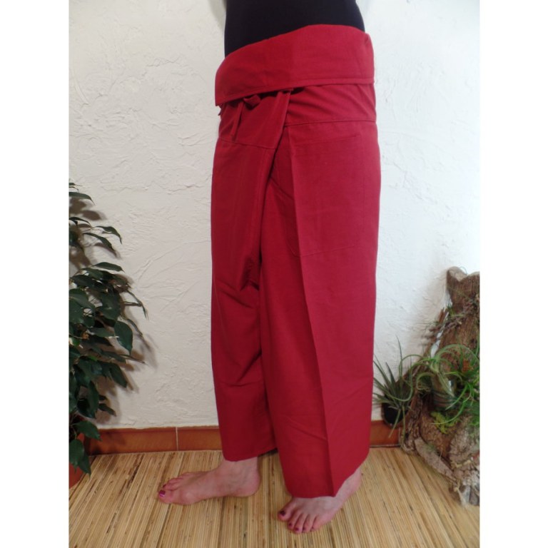 Pantalon Thaï Bang Saen rouge