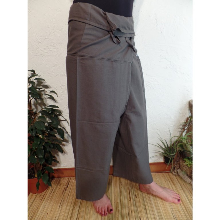 Pantalon Thaï Bang Saen gris souris