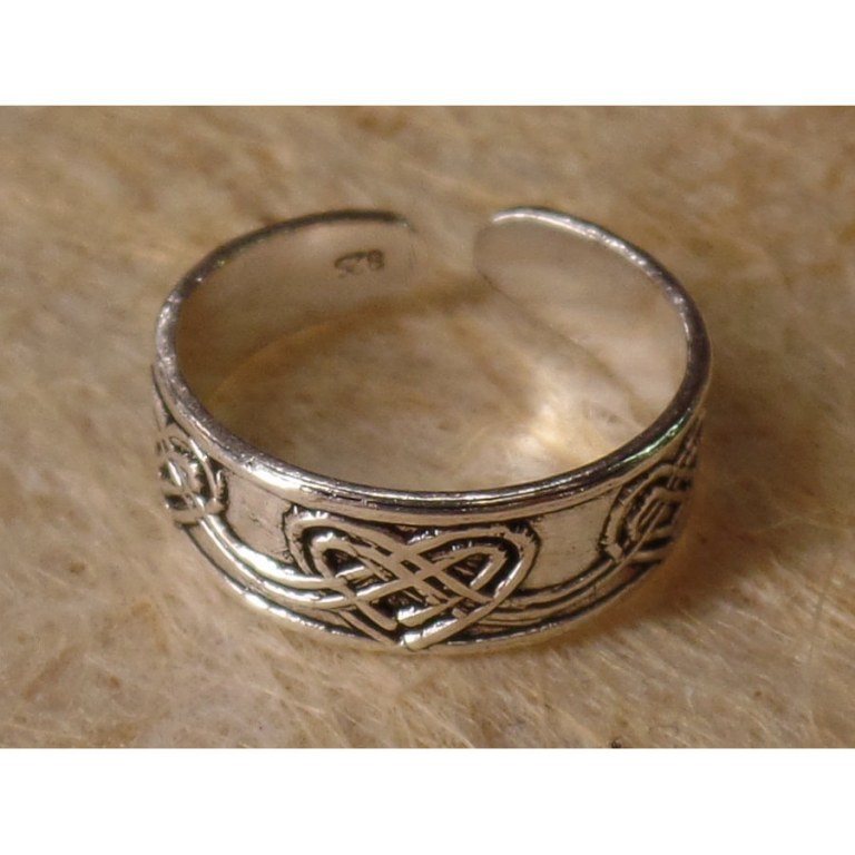 Bague d'orteil coeurs celtes