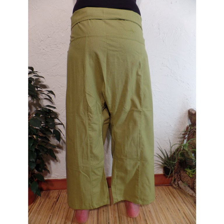 Pantalon Thaï Bang Saen vert pomme